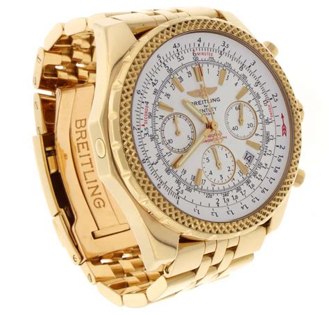 breitling bentley motors chronograph 18kt gold watch|breitling bentley 2024 price.